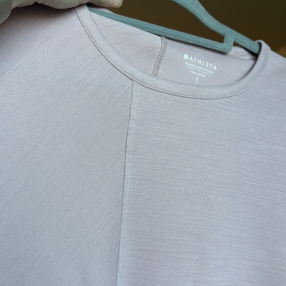 Athleta Pink Short Sleeve Top - Picture 3 of 3